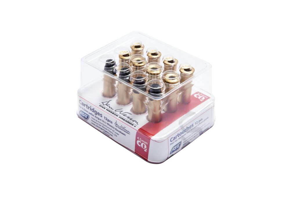 12 DOUILLES DAN WESSON PLOMBS 4,5MM