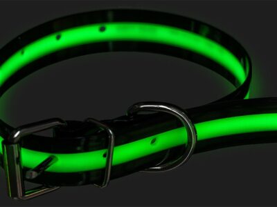 COLLIER LUMINEUX LUMMI NOIR 45cm