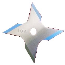 ETOILE DE JET / SHURIKEN CHROME 4 BRANCHES