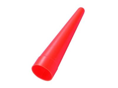 Cône de signalisation rouge pour lampe Diamètre 40 mm