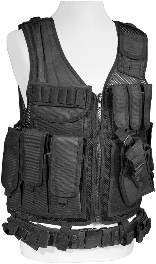 VESTE TACTICAL  UTG LEAPERS NOIR COMBAT ZONE UTG
