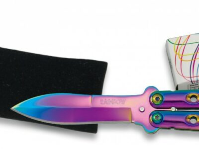 PETIT COUTEAU PAPILLON RAINBOW