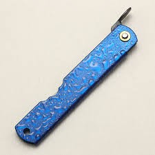Couteau HIGONOKAMI "GOUTTE D'EAU" BLEU