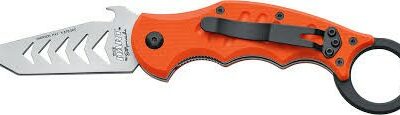 COUTEAU FOX MILITARY KARAMBIT TRAINING THE DART ORANGE