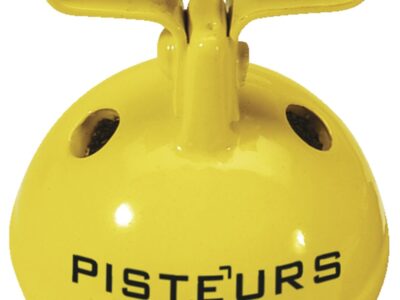Grelot Pisteur laiton jaune  diam. 37mm passant 27mm