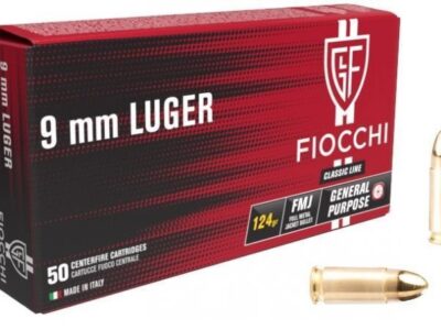 9x19 FMJ FIOCCHI 124 GRAINS