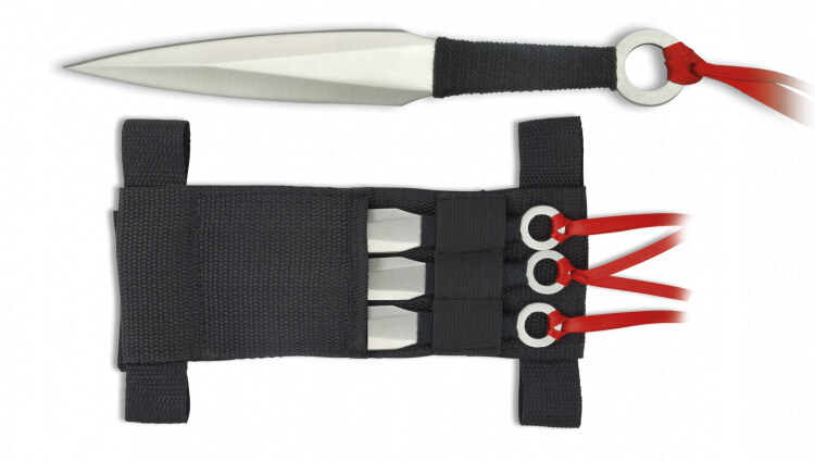 kunai Set de 3 couteaux à lancer - 31801