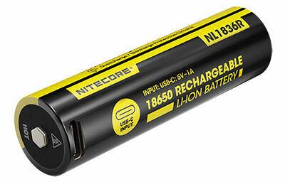 BATTERIE / ACCU RECHARGEABLE 18650 3600mAh PAR USB