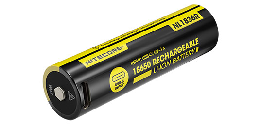 BATTERIE / ACCU RECHARGEABLE 18650 3600mAh PAR USB