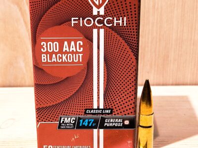300 AAC BLACKOUT FMJ FIOCCHI 147Gr