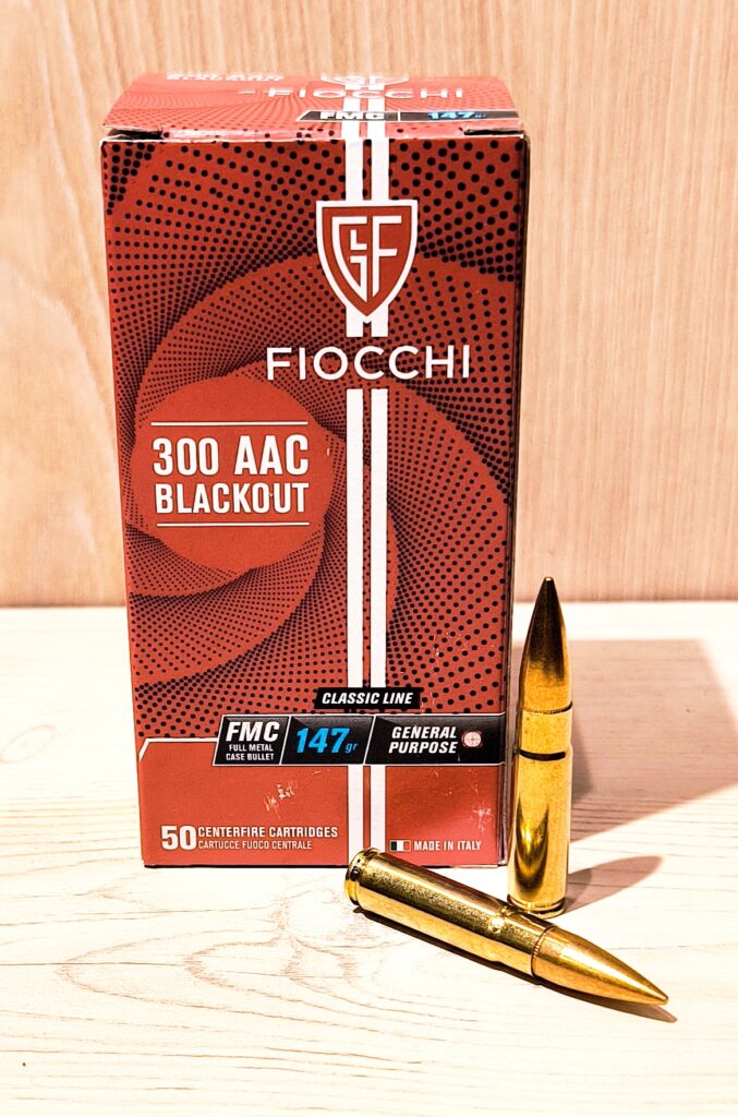 300 AAC BLACKOUT FMJ FIOCCHI 147Gr
