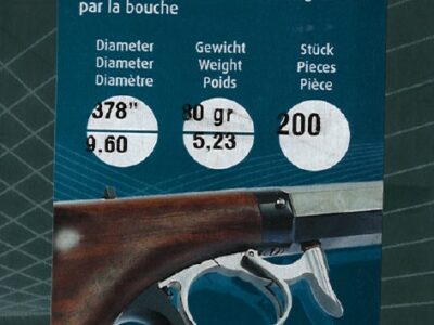 HN BALLE POUDRE NOIR CAL 378 PAR 200
