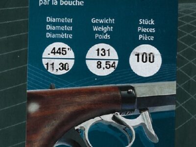 HN BALLE POUDRE NOIR CAL 445 PAR 100