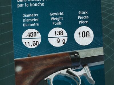 HN BALLE POUDRE NOIR CAL 450 PAR 100