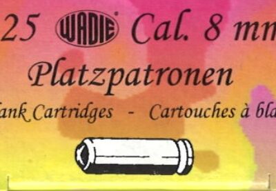 WADIE MUNITIONS A BLANC 8 MM PAR 25