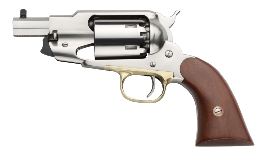 PIETTA 1858 REMINGTON NICKLE . CAL 44 POUDRE NOIRE 3″