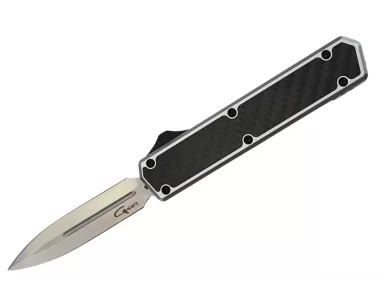 GOLGOTH  G11B6 Silver OTF  aluminium silver et fibre de carbone