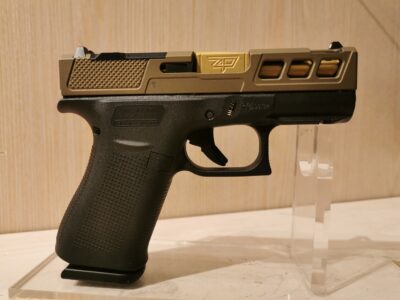 GLOCK ZAFFIRI CUSTOM 43X   BURNT BRONZE / GOLD