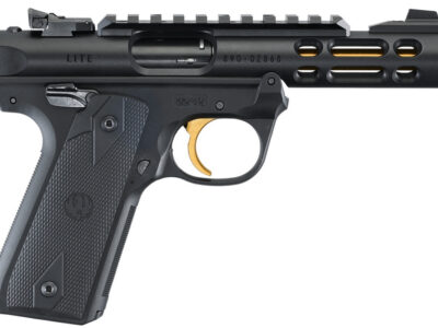 RUGER MARK IV 22/45 LITE NOIR CANON OR CAL 22 LR
