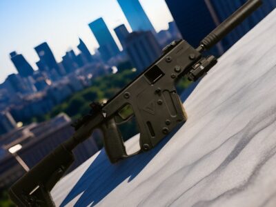 KRISS VECTOR SBR 5.5" CAL 9X19 NOIR + MODERATEUR + LAMPE LASER