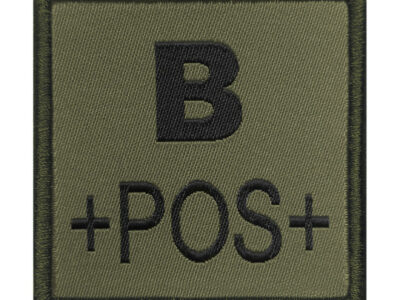 PATCH SANGUIN B POSITF VERT OLIVE