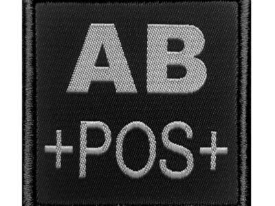 PATCH SANGUIN AB POSITIF NOIR