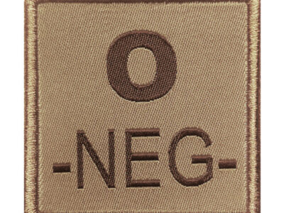PATCH SANGUIN O NEGATIF TAN