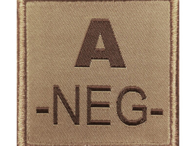 PATCH SANGUIN A NEGATIF TAN