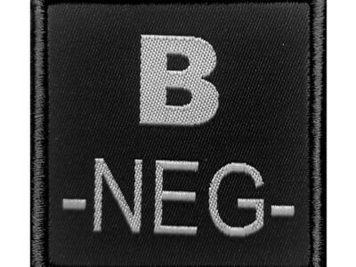 PATCH SANGUIN B NEGATIF NOIR