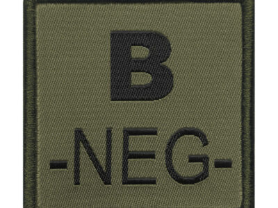 PATCH SANGUIN B NEGATIF VERT OLIVE