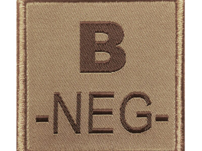PATCH SANGUIN B NEGATIF TAN