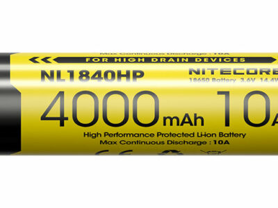 NITECORE ACCU LI-ION 18650 HAUTES PERFORMANCES 10A - CAPACITÉ 4000MAH