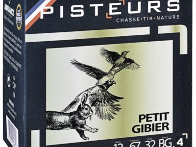 CARTOUCHES PISTEURS PETIT GIBIER CAL.12/67 N° 4 32 G BOURRE GRASSE BTE 25