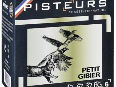 CARTOUCHES PISTEURS PETIT GIBIER CAL.12/67 N° 6 32 G BOURRE GRASSE BTE 25