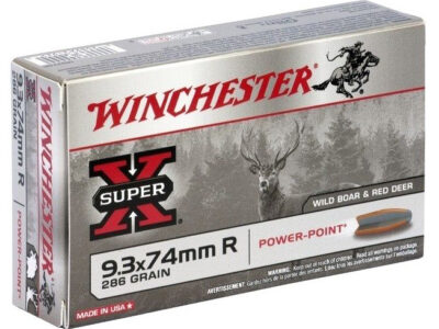 9.3X74R WINCHESTER POWER POINT 286 GRAINS PAR 20