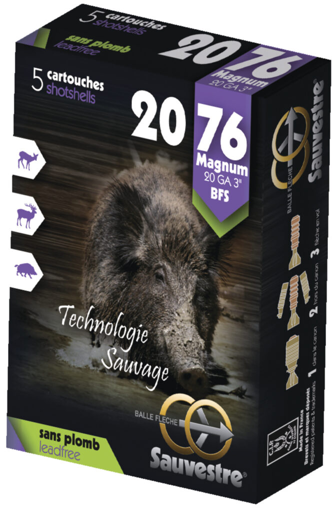 20/76 MAGNUM BALLE SAUVESTRE BFS SANS PLOMB BOITE DE 5