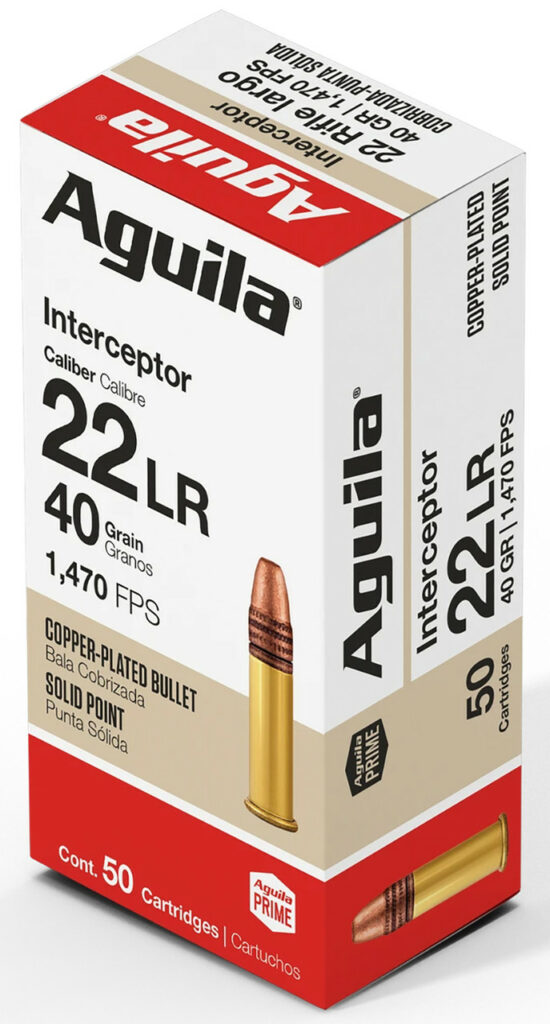 AGUILA 22 LR Interceptor SP 40 Grains (BOITE DE 50)