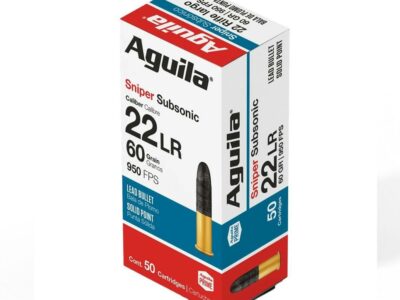 AGUILA CAL 22 LR SNIPER SUBSONIC 60 GRAINS