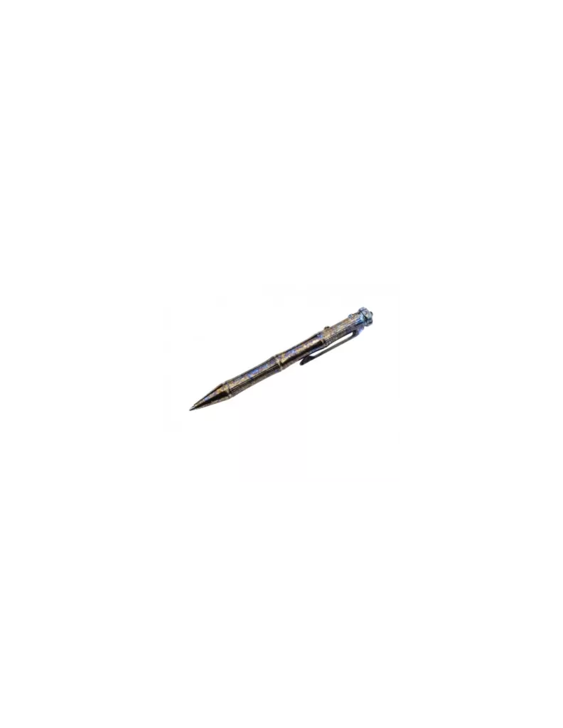 MAXKNIVES STYLO TACTICAL PEN8+ BRISE GLACE TITANE