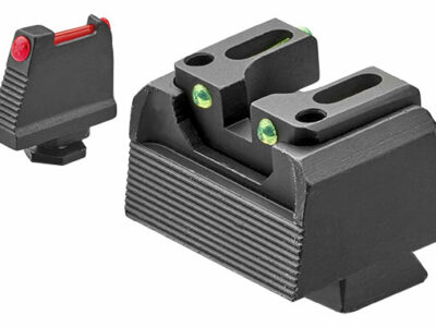 LPA KIT HAUSSE GUIDON FIBRE OPTIQUE REHAUSSE POUR GLOCK 9X19