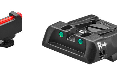 LPA KIT HAUSSE GUIDON FIBRE OPTIQUE REGLABLE POUR GLOCK 9X19 ET 40 SW