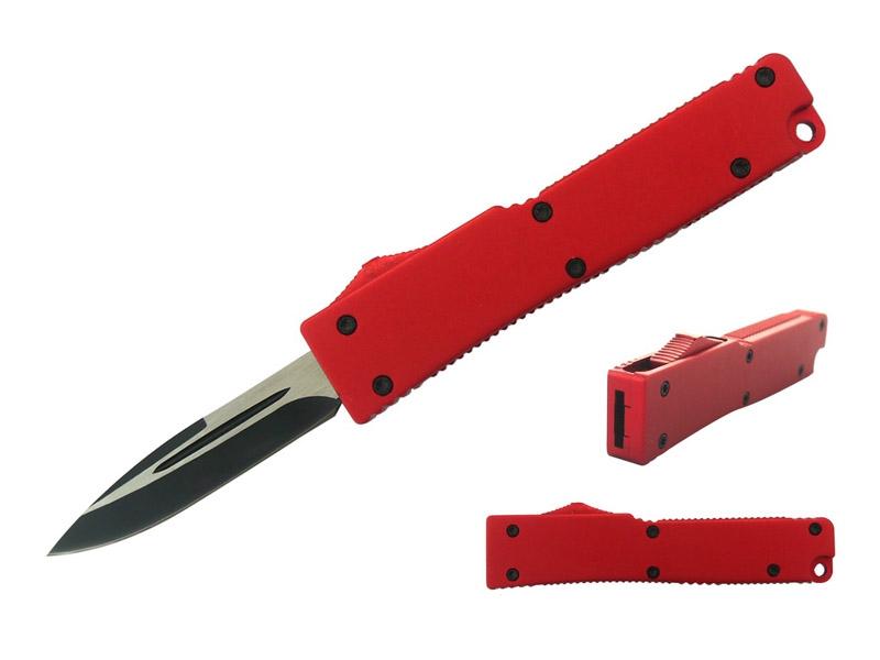 MINI-COUTEAU AUTOMATIQUE FRONT ROUGE