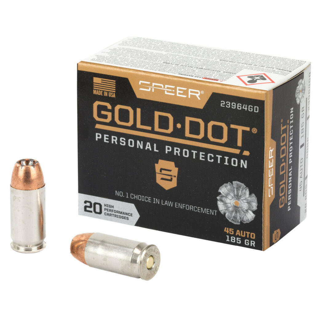 SPEER GOLD DOT 45 ACP 185 GRAINS