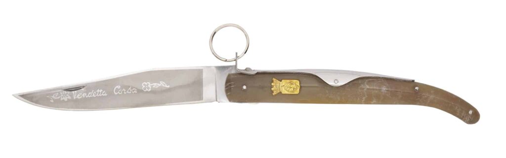 COUTEAU VENDETTA 16.5CM CORNE