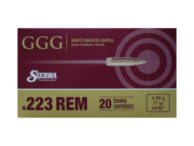 GGG MUNITIONS 223 R 77 GRS HPBT SIERRA MATCHKING