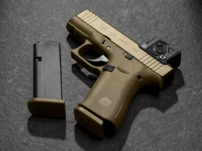 PISTOLET GLOCK 43X COYOTE A-CUT COMBO AIMPOINT COA
