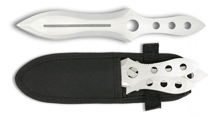 LOT DE 3 COUTEAUX DE LANCER - GLAIVE
