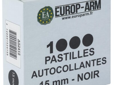 Pastilles autocollantes noires diam. 15mm