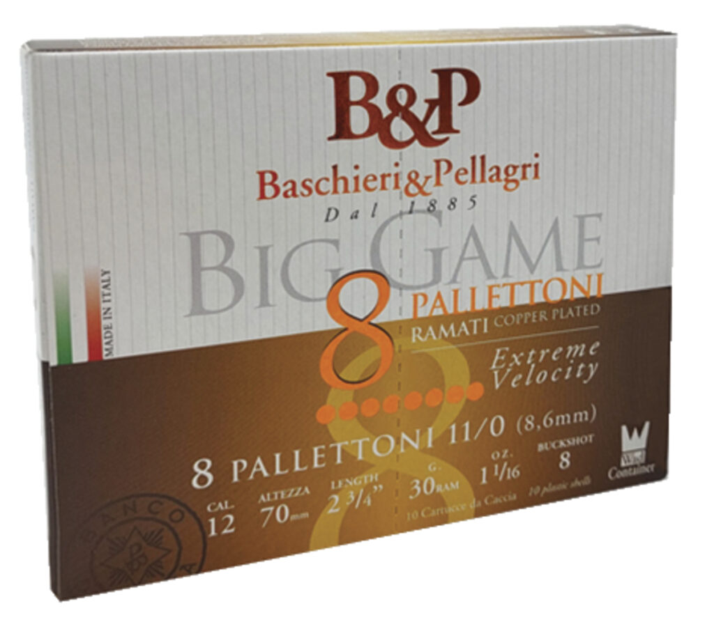 CHEVROTINES BASCHIERI & PELLAGRI BIG GAME 8 GRAINS 30 GRAMMES