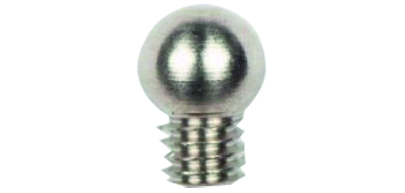 Guidon grain d'orge 4mm argent filetage 2.6mm